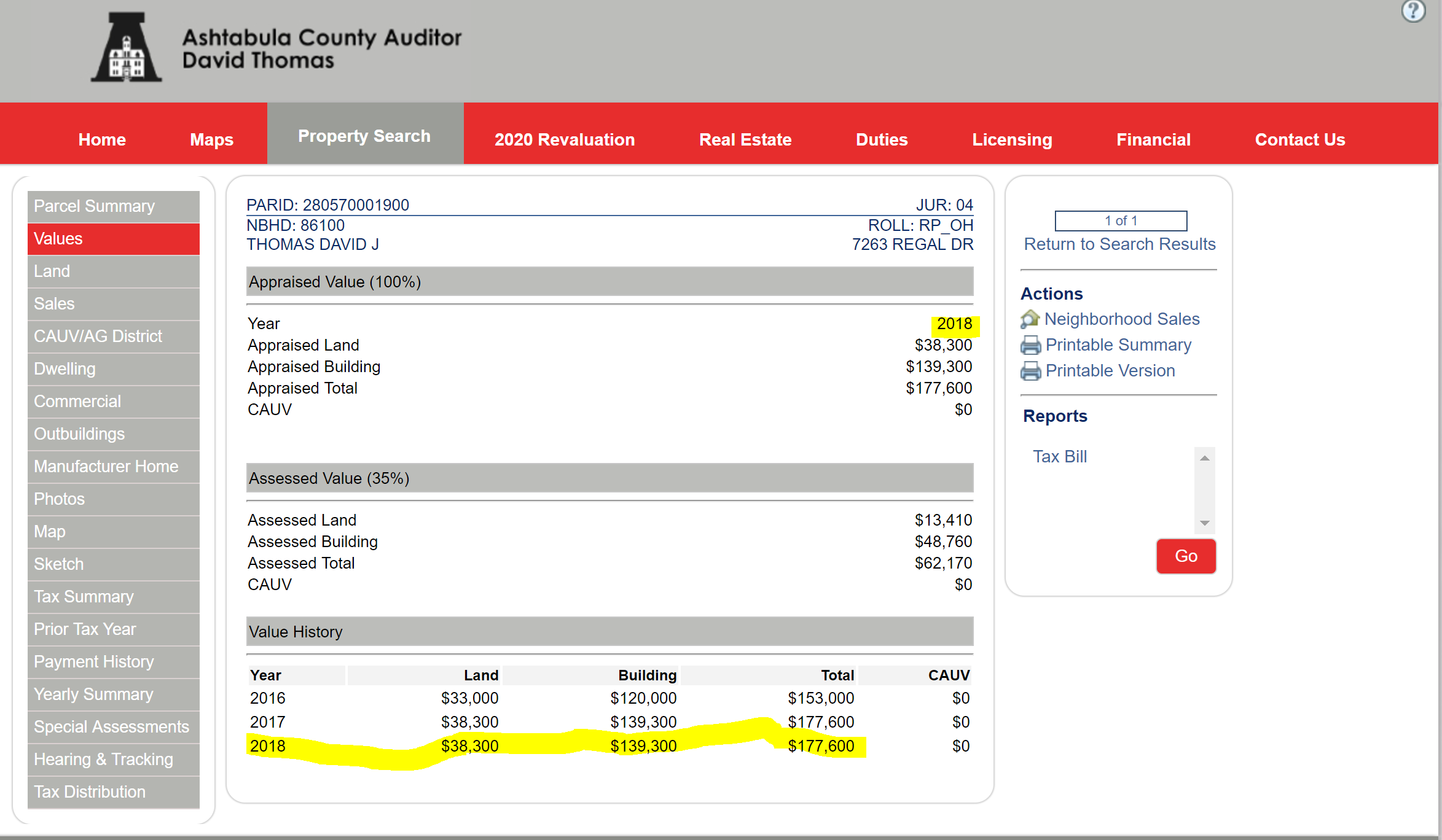 Ashtabula Property Tax